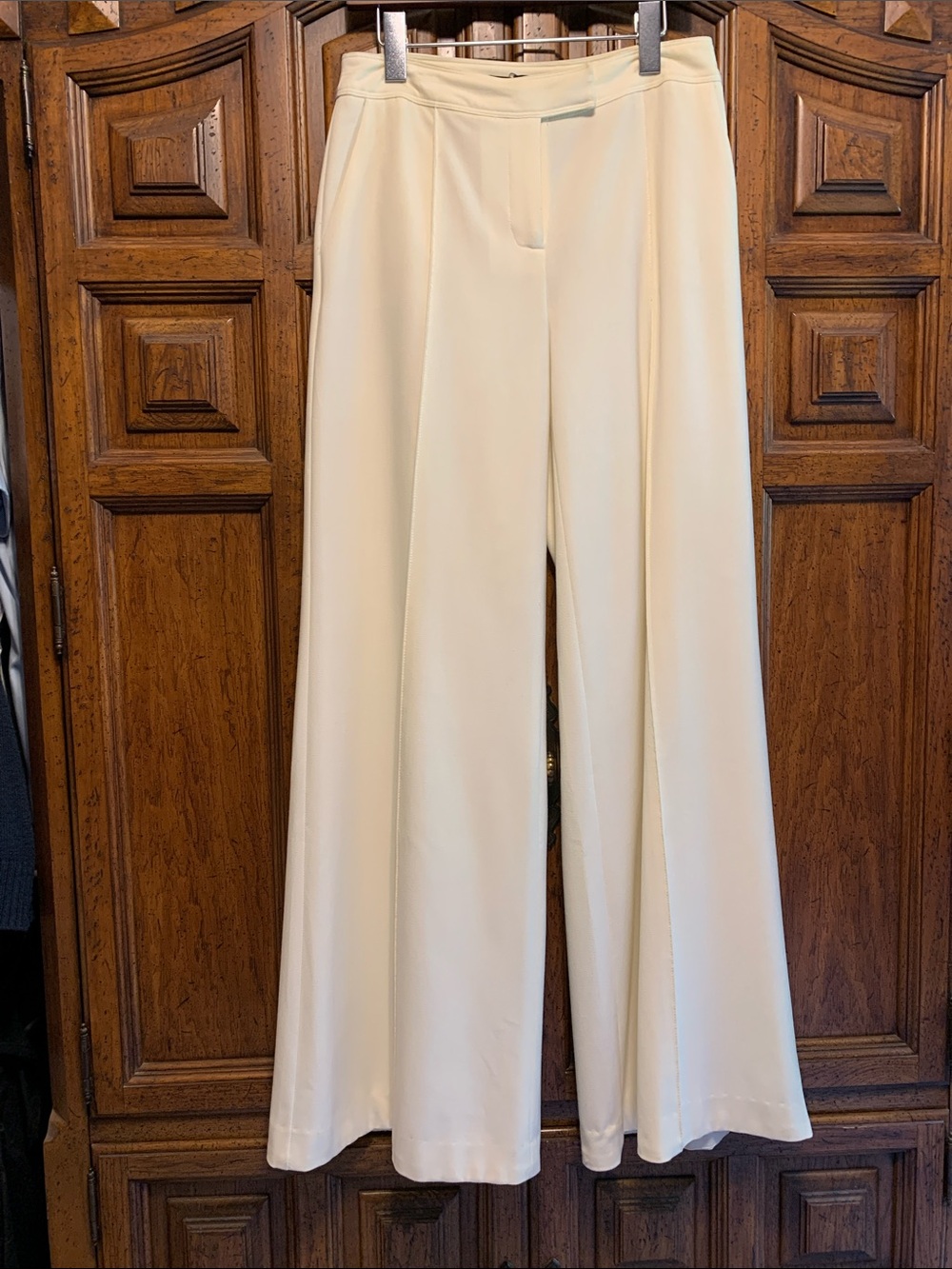 Moda International Ivory Wide Leg Trousers 6 Tall